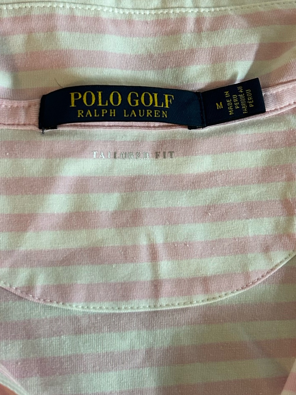 Polo Golf Ralph Lauren Women's Pink Striped Sleeveless 1/4 Zip Collared Shirt - Picture 2 of 9